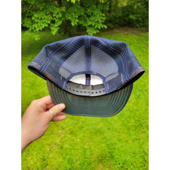 Vintage Denim Mississippi Limestone Corporation Snapback Hat Made in USA - Picture 2 of 3